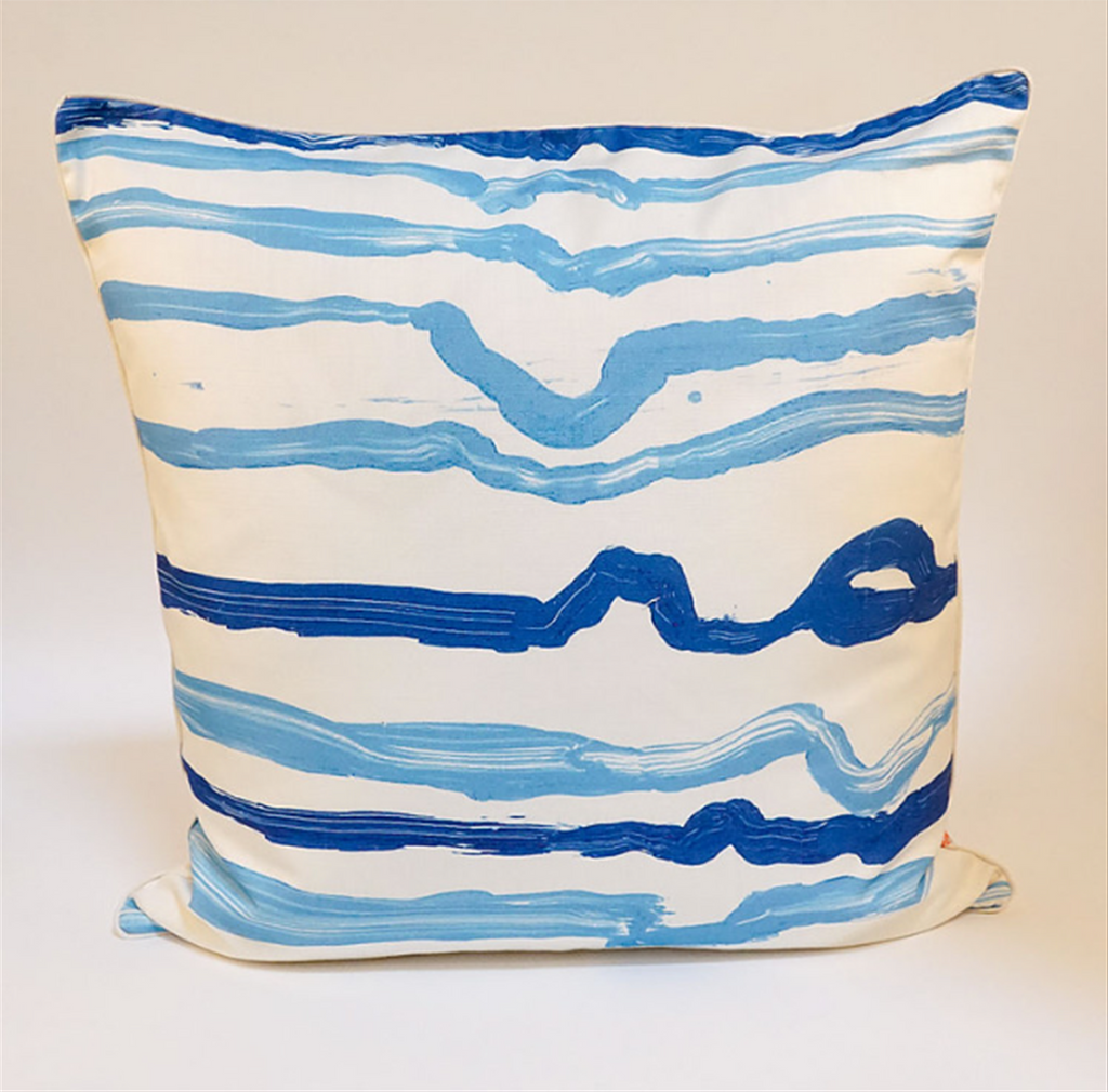 Blue Paths 1 Pillow