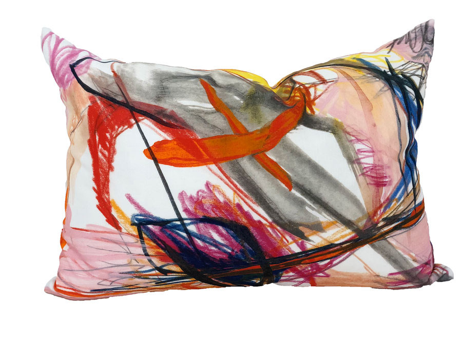 Multicolored Abstract Pillow