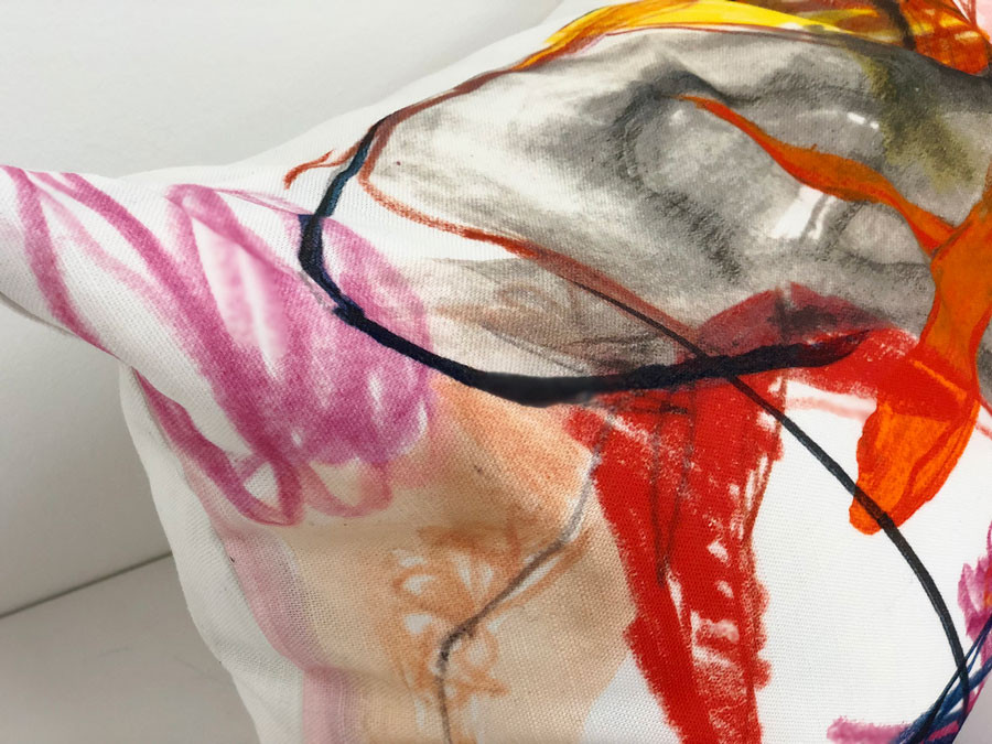 Multicolored Abstract Pillow