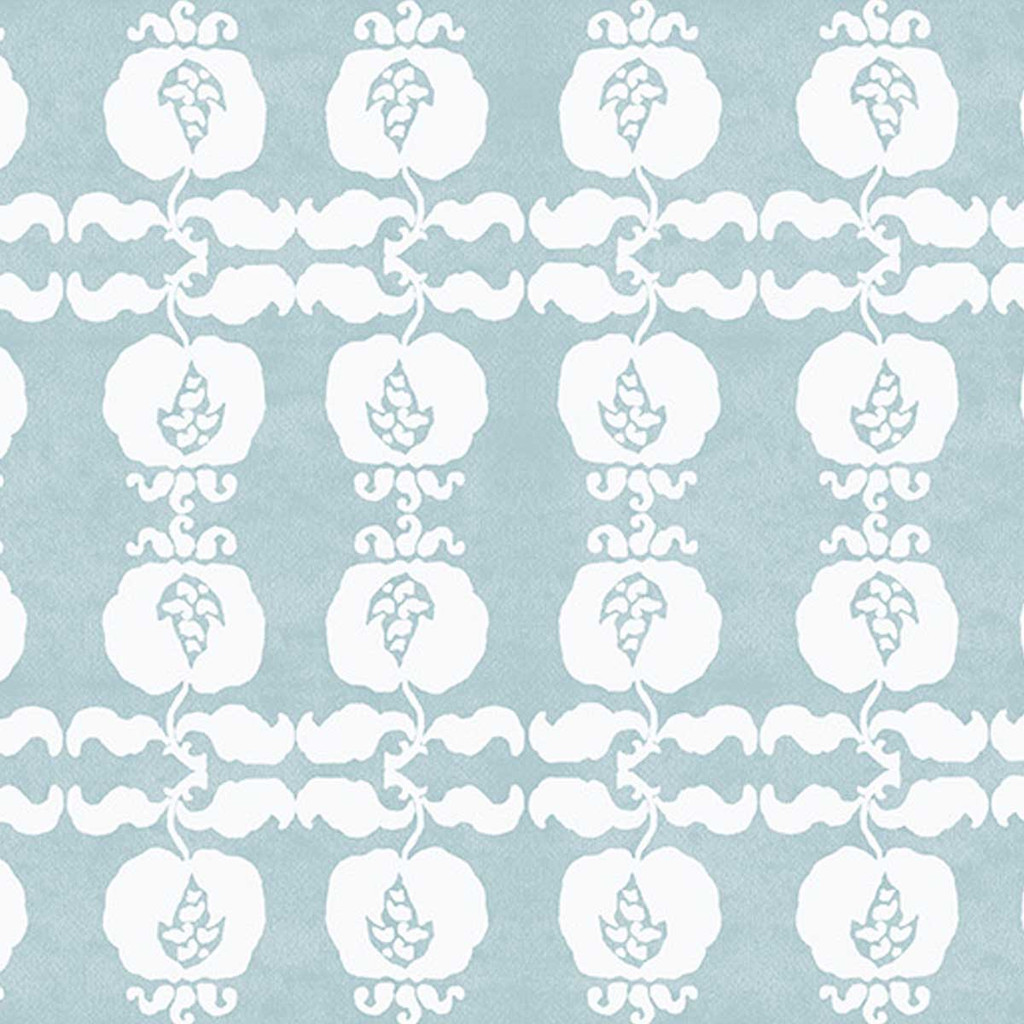 Design Legacy by Kelly O'Neal Pomegranate In Sky On Natural Linen