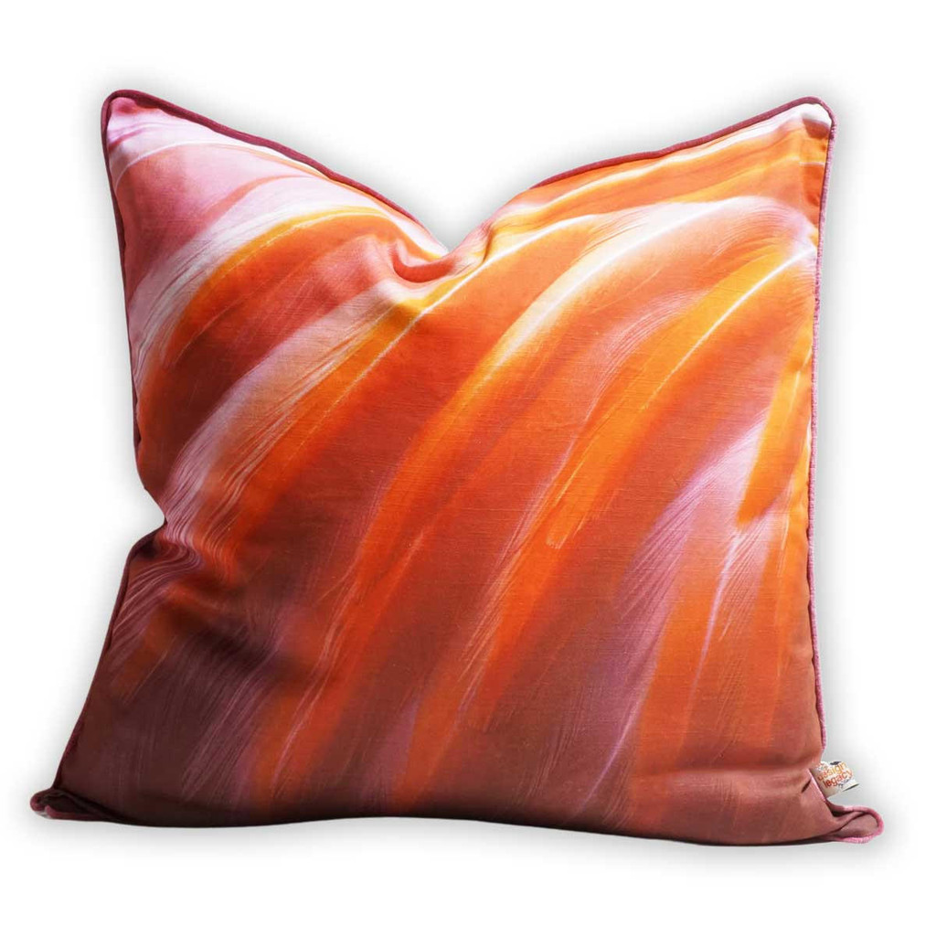 Design Legacy by Kelly O'Neal Flamingo Feathers Right Euro Pillow 