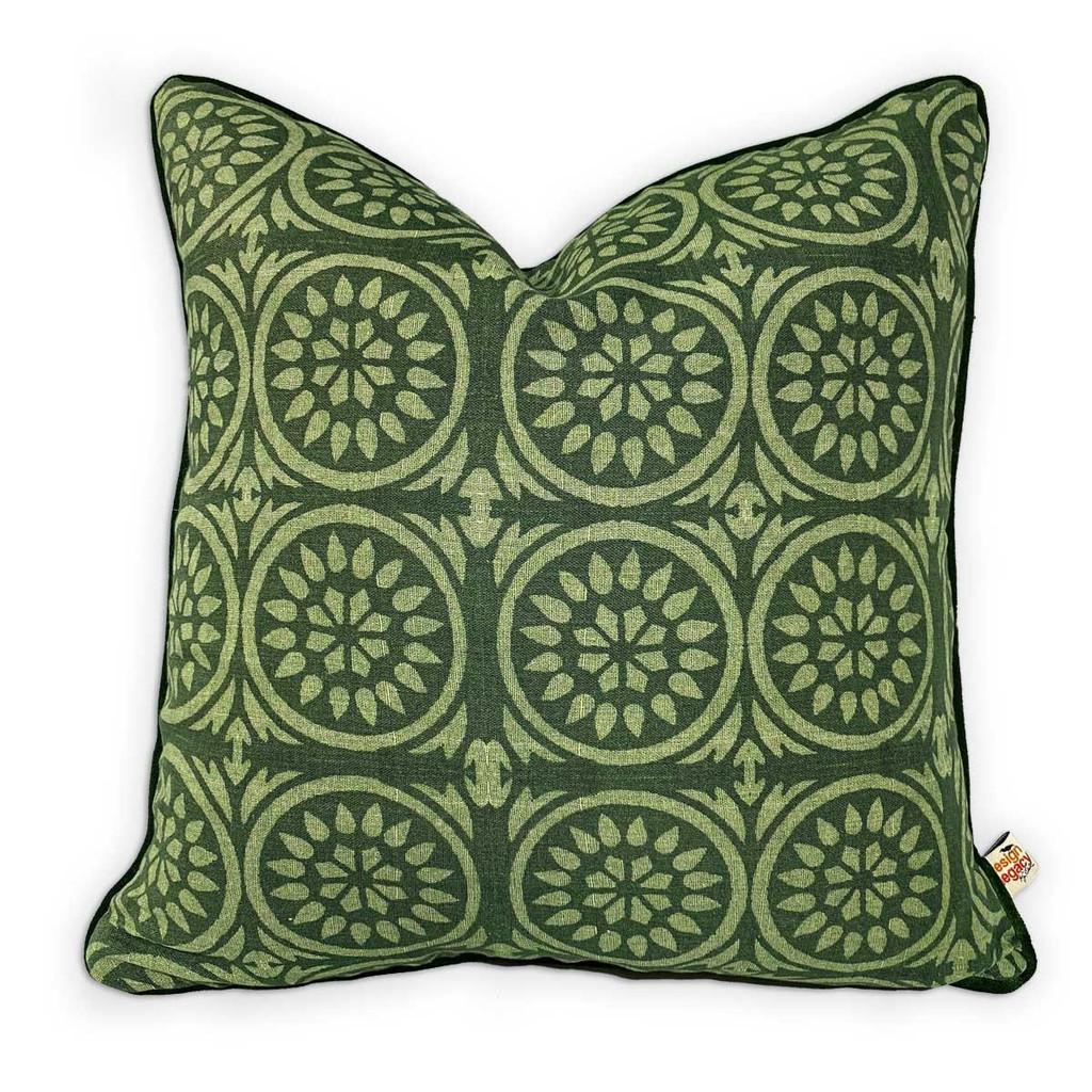  Michelle Nussbaumer Scottish "Hirta" Verde Pillow 