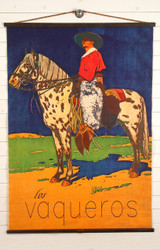 Los Vaqueros Canvas Wall Chart Los Vaqueros Canvas Wall Chart