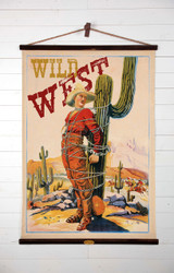 Wild West Canvas Wall Chart