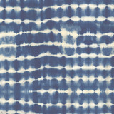 Tie Dye in Indigo on Bone Cotton Fabric Swatch Memo - Design Legacy by Kelly O'Neal