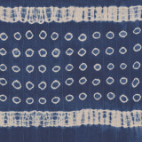 Anilla in Indigo on Bone Cotton Fabric Swatch Memo - Design Legacy by Kelly O'Neal