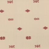 Lombardi in Merlot on Natural Linen Fabric Swatch Memo - Michelle Nussbaumer Collection