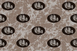 Cape Dove in Cyan on Bone Cotton Fabric Swatch Memo - Michelle Nussbaumer Collection