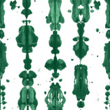 Totem in Jade on Bone Cotton Fabric Swatch Memo - Michelle Nussbaumer Collection