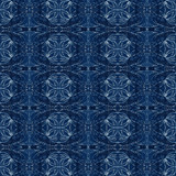 Beverly in Indigo on Legacy Cotton Fabric Swatch Memo - Michelle Nussbaumer Collection