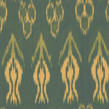 Kandahar in Verde on Bone Cotton Fabric by the Yard - Michelle Nussbaumer Collection