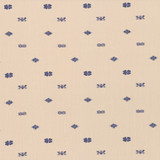 Lombardi Small in Indigo on Natural Linen Fabric by the Yard - Michelle Nussbaumer Collection
