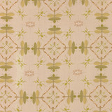 Mantis in Citron on Natural Linen Fabric by the Yard - Denise McGaha Collection