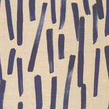 Design Legacy by Kelly O'Neal Strike Out In Indigo On Natural Linen Design Legacy by Kelly O'Neal Strike Out In Indigo On Natural Linen