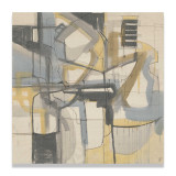 truth and consequence giclee, kelly oneal painting, abstract black and yellow painting