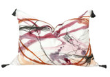 Red & Pink Abstract Pillow