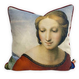 Design Legacy by Kelly O'Neal Madonna Del Prato Euro Pillow in Natural Linen 