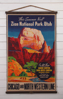 Zion National Park Canvas Wall Chart