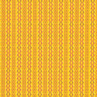 Ikat in Yellow Red on Bone Cotton Fabric Swatch Memo - Design Legacy by Kelly O'Neal