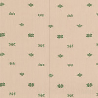 Lombardi Small in Verde on Natural Linen Fabric Swatch Memo - Michelle Nussbaumer Collection