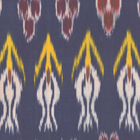 Kandahar in Indigo on Bone Cotton Fabric by the Yard - Michelle Nussbaumer Collection