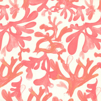 Kelp in Sunset on Bone Cotton Fabric by the Yard - Design Legacy by Kelly O'Neal