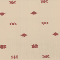 Lombardi in Merlot on Natural Linen Fabric by the Yard - Michelle Nussbaumer Collection