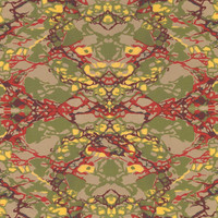Michelle Nussbaumer Jubilee Marble in Carnival on Natural Linen Swatch