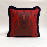 Palais On Scarlet Linen Pillow