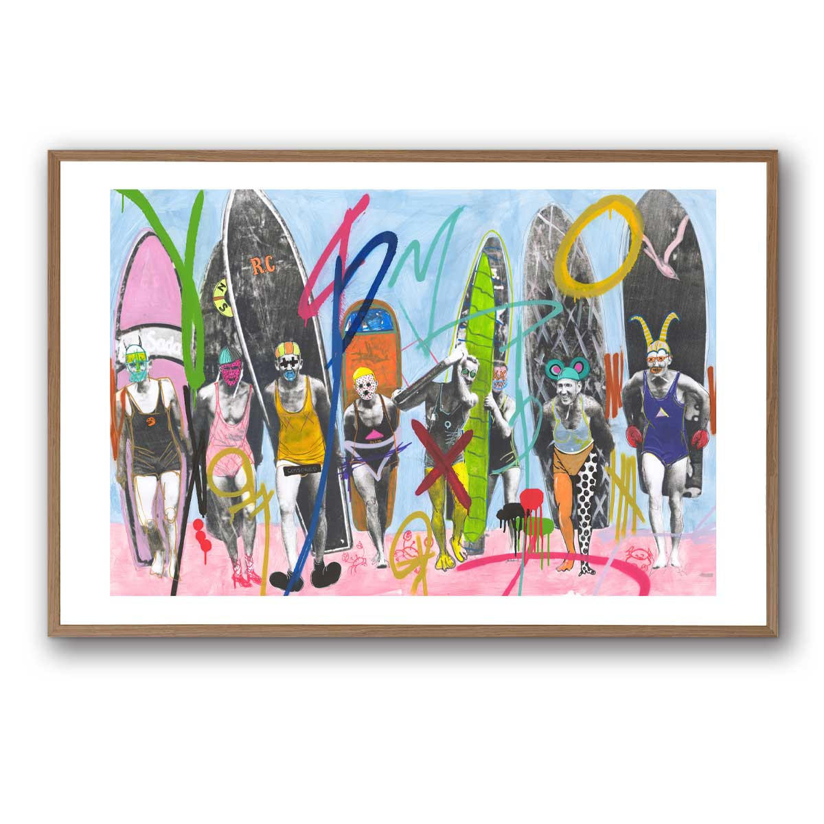 K.ONEAL | Surfers Signed Archival Print by Kelly O'Neal