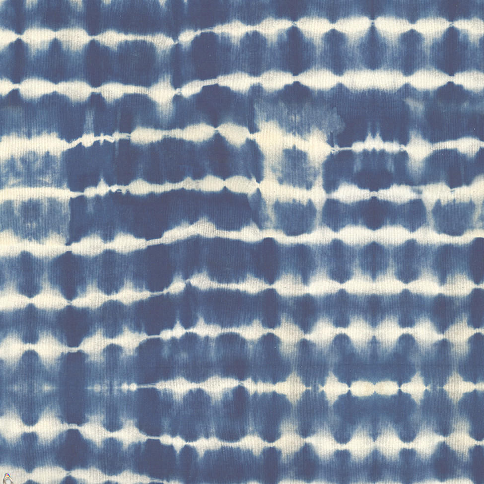 K.ONEAL | Tie Dye in Indigo on Bone Cotton Design Legacy by Kelly