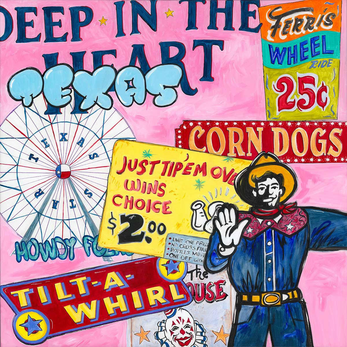 K.ONEAL | Deep in the Heart of Texas Archival Canvas Print by