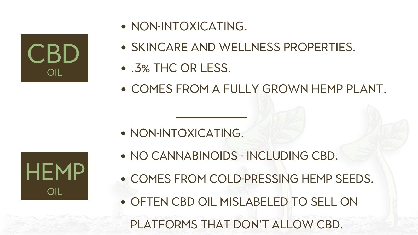 Hemp oil vs CBD oil comparison