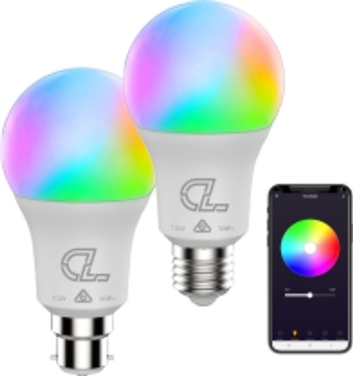 Clever Life WiFi Enabled SMART RGB+W LED Light Bulb