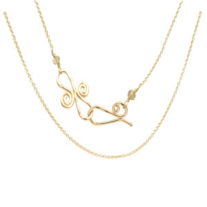 Necklace Chain Fine - Gold L161-NK CHAIN FINE-gold