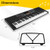 61-Key Electronic Keyboard Piano with 3 Teaching Modes  LED Display and Dual Keyboard - Color: Black D681-MU10109US