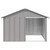 Dog House Grey Galvanized steel 45.9 x 40.6 x 32.1 in Durable A949-171542