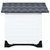 Dog House Grey, White, Black Polypropylene Small A949-152230