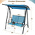 2-Seat Outdoor Canopy Swing with Comfortable Fabric Seat and Heavy-duty Metal Frame-Navy - Color: N D681-NP10403NY