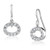 3W1278 - Rhodium Brass Earrings with AAA Grade CZ  in Clear A874-3W1278