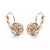 ROSE IS A ROSE 18kt Rose Crystal Earrings In White Yellow And Rose Gold Plating F369-3150327813