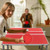 60 Inch Portable Tennis Ping Pong Folding Table with Accessories-Red - Color: Red D681-SP37197RE