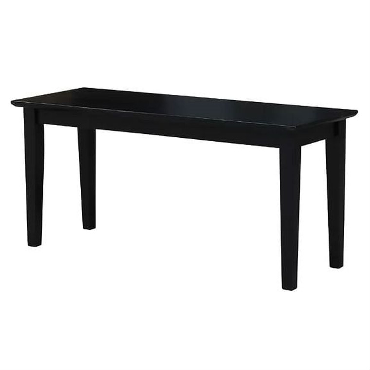 Solid Wood Entryway Accent Bench in Black Finish Q280-BWBKCIE1598671