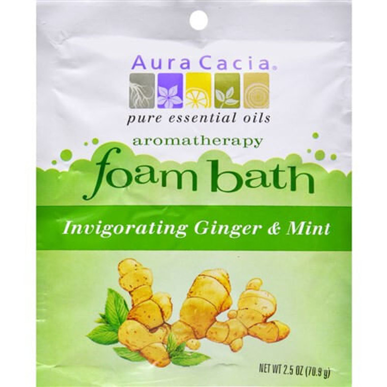 Aura Cacia Ginger & Mint Foam Bath (6x2.5 Oz) G240-B-50883-6PK