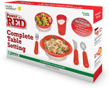 Essential Medical Power of Red Complete Dinner Set