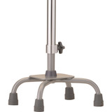 SMALL BASE SILVER HEAVYDUTY QUAD CANE