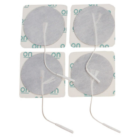The round Multitask® pre-gelled TENS electrodes by Drive Medical are designed to provide comfort while delivering an efficient treatment. All Drive electrodes are manufactured with American made Multitask® gel to ensure proper adhesion to the body. The package includes 4 electrodes and is available in 2".