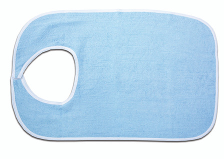 Essential Medical Standard Terry Cloth Bib in Blue - MainImage