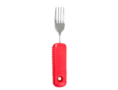 Essential Medical Power of Red Bendable Fork with Large Handle - MainImage