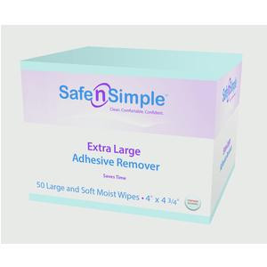 Extra Large Adhesive Remover Wipes 4.75" x 5" (50 count)